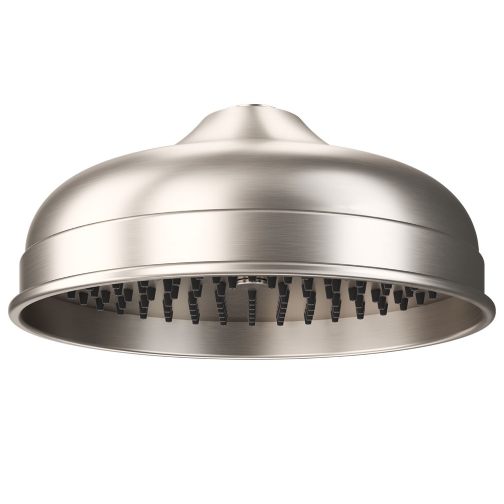 Cutout image of Crosswater Belgravia Brushed Nickel 200mm Round Shower Head